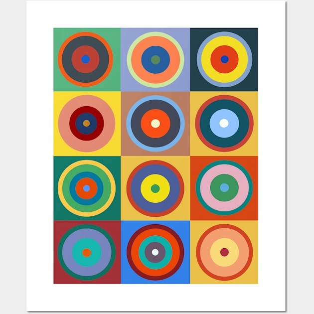 Kandinsky #24 WB Wall Art by RockettGraph1cs